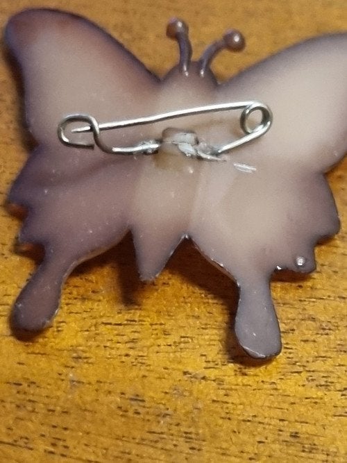 broche vlinder bruin kunsststof, Ophalen of Verzenden, 'T Olde Gre-j, Info@toldegrej.nl, Endepoelstraat 20f Didam