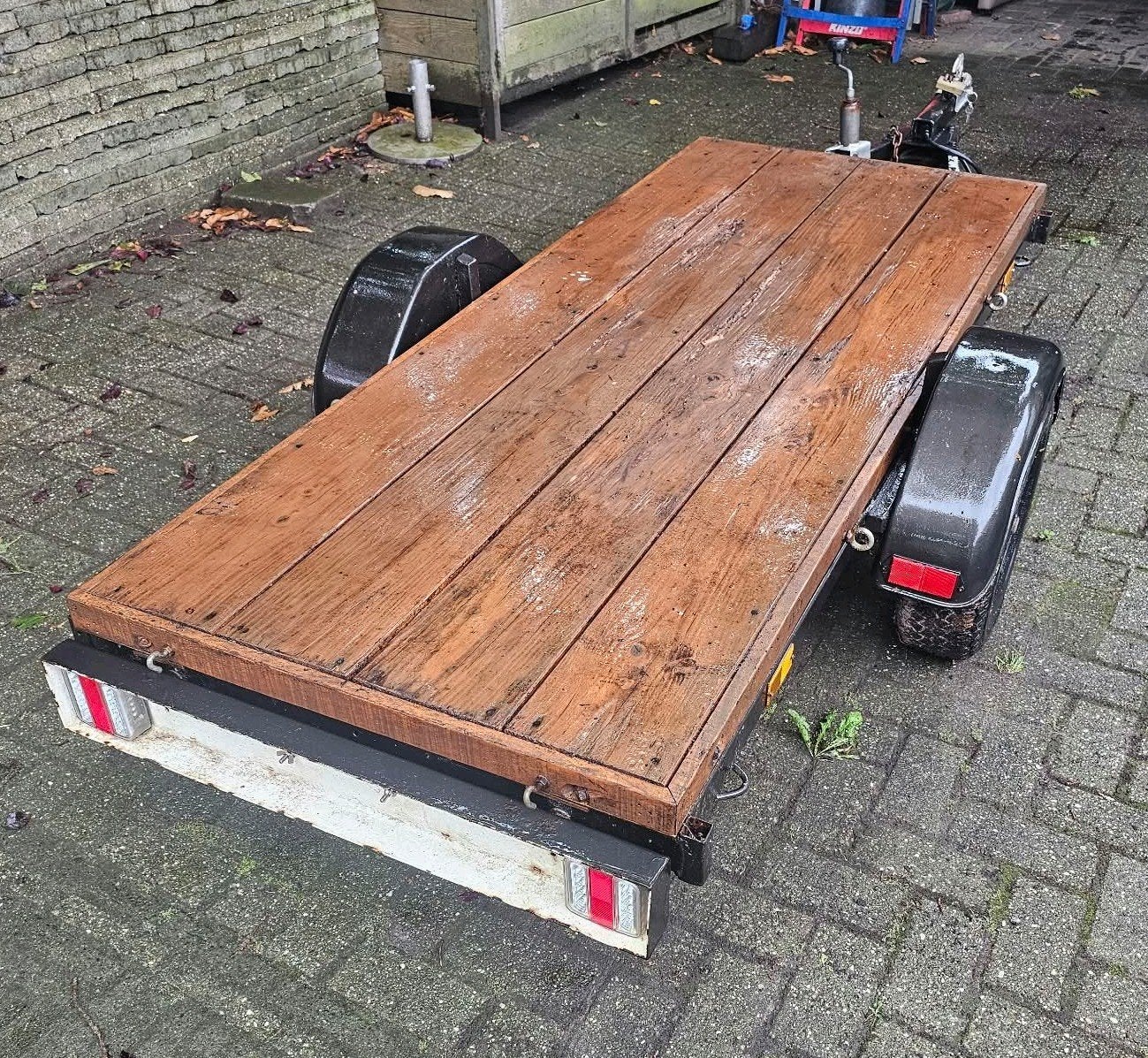 Aanhanger - om te bouwen naar fiets/motor aanhanger, Ophalen
