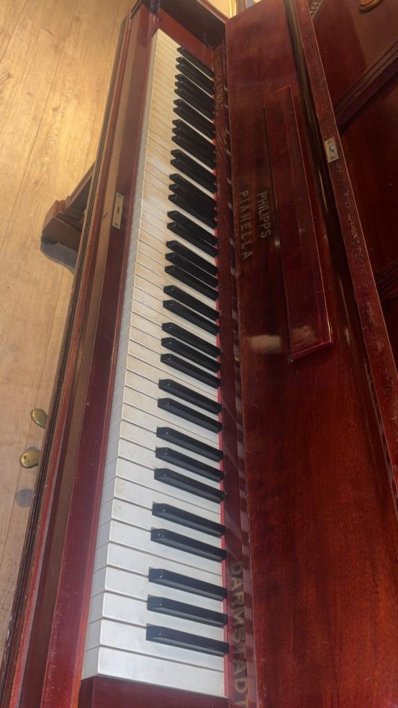 Heinrich Arnold piano, Muziek en Instrumenten, Piano's, Gebruikt, Zwart, Ophalen of Verzenden, Piano