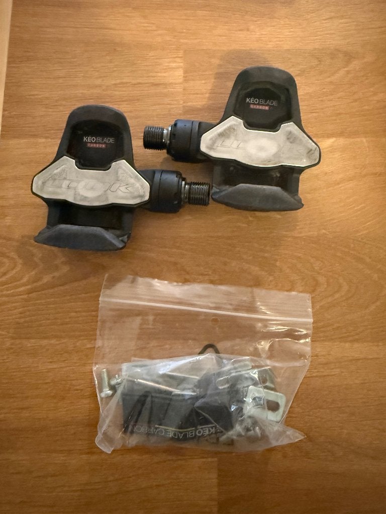 LOOK Keo Blade Carbon Ti Race Pedalen Zwart, Gebruikt, Look, Gravelbike, Carbon