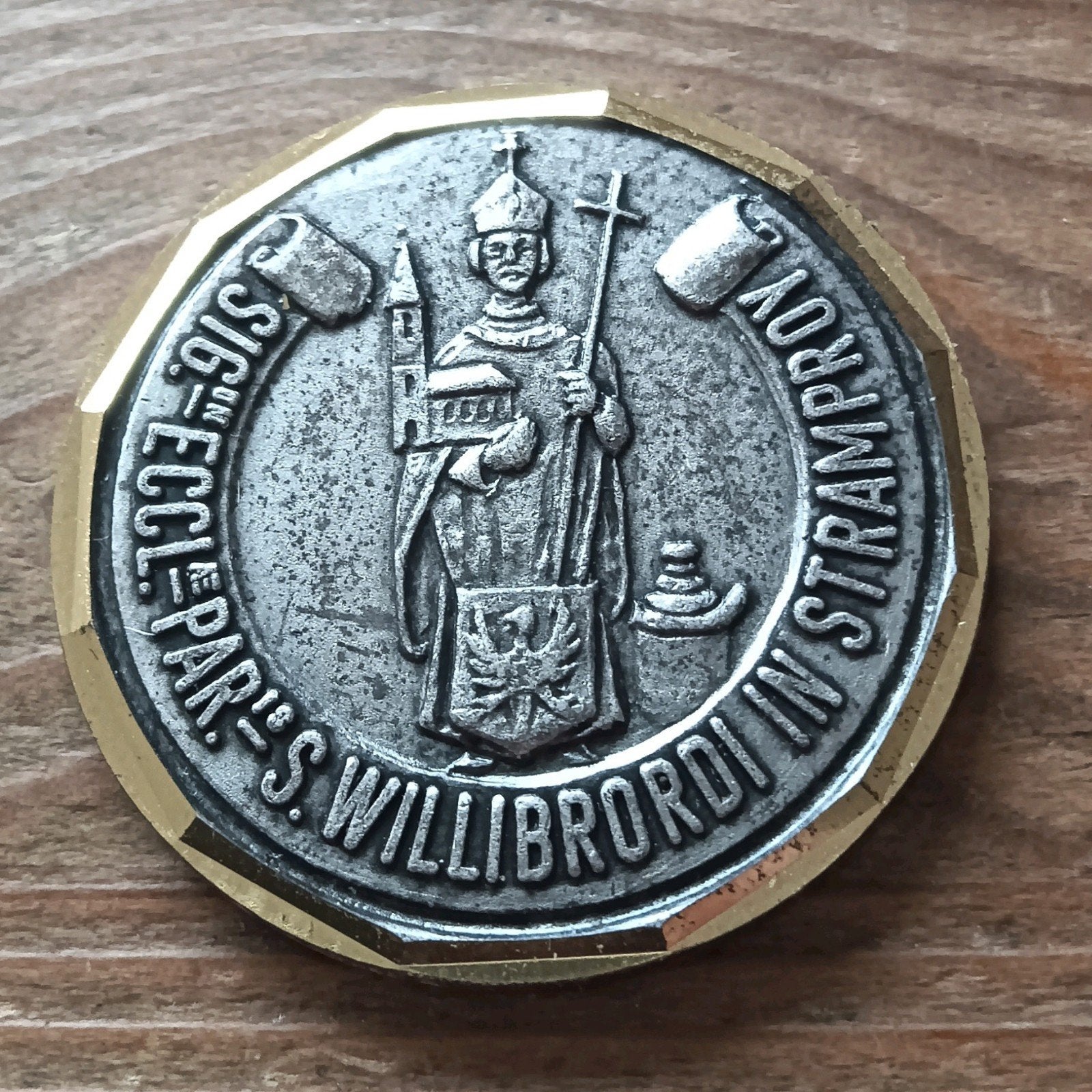 Penning 400 jaar Parochie Sint Willibrord in Stramproy, Ophalen of Verzenden, Overige materialen, Nederland