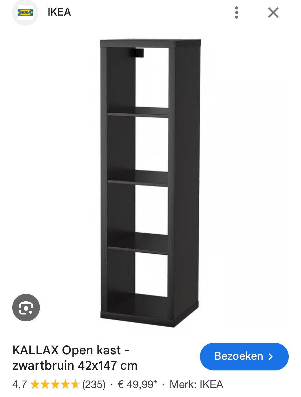 Kallax 402.758.46, Ophalen, Minder dan 50 cm, Nieuw, Minder dan 100 cm
