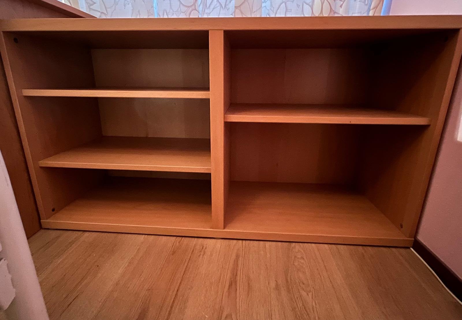 Lage kast met vakken / Open Boekenkast, Huis en Inrichting, Kasten | Boekenkasten, Ophalen, 100 tot 150 cm, Zo goed als nieuw