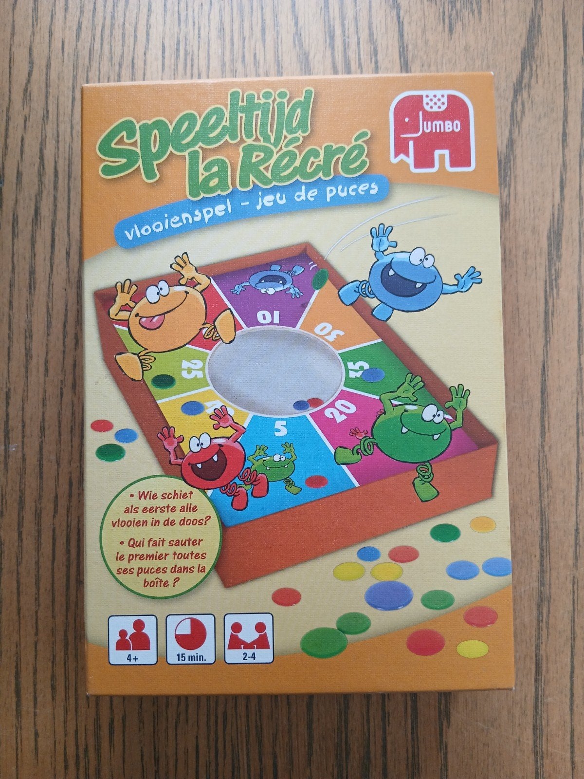 Jumbo Speeltijd La Récré Vlooienspel - Jeu de Puces, Hobby en Vrije tijd, Een of twee spelers, Ophalen of Verzenden, Gebruikt