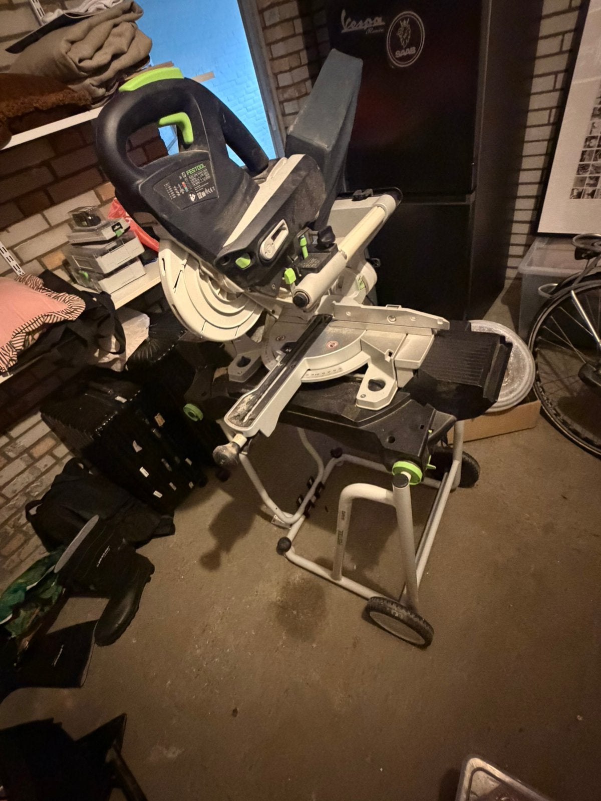 Festool Afkortzaag Kapex KS 60 E met onderstel UQ-AD-KS60, Ophalen, 70 mm of meer, Zo goed als nieuw, Afkortzaag