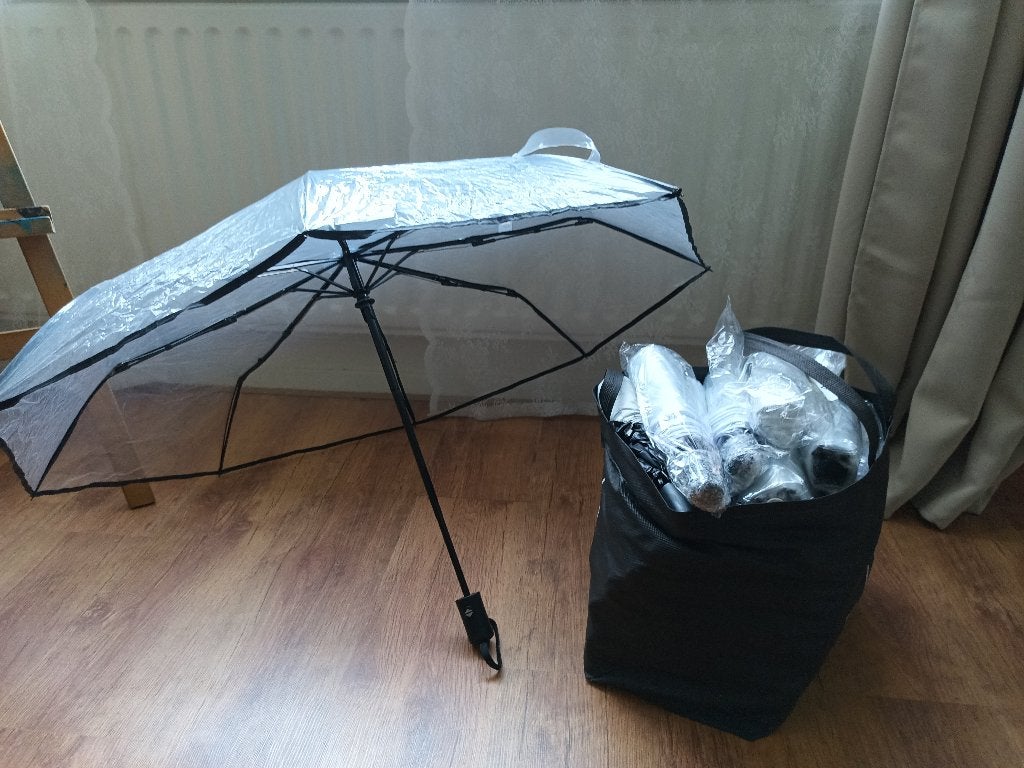 Doorzichtige paraplu's 40 stuks, Ophalen of Verzenden, Transparant, Nieuw, Overige kleuren