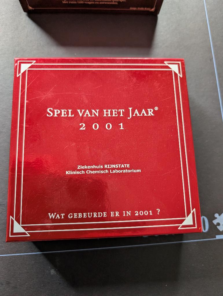 spel van het jaar 2001, Hobby en Vrije tijd, Gezelschapsspellen | Bordspellen, Ophalen of Verzenden, Nieuw
