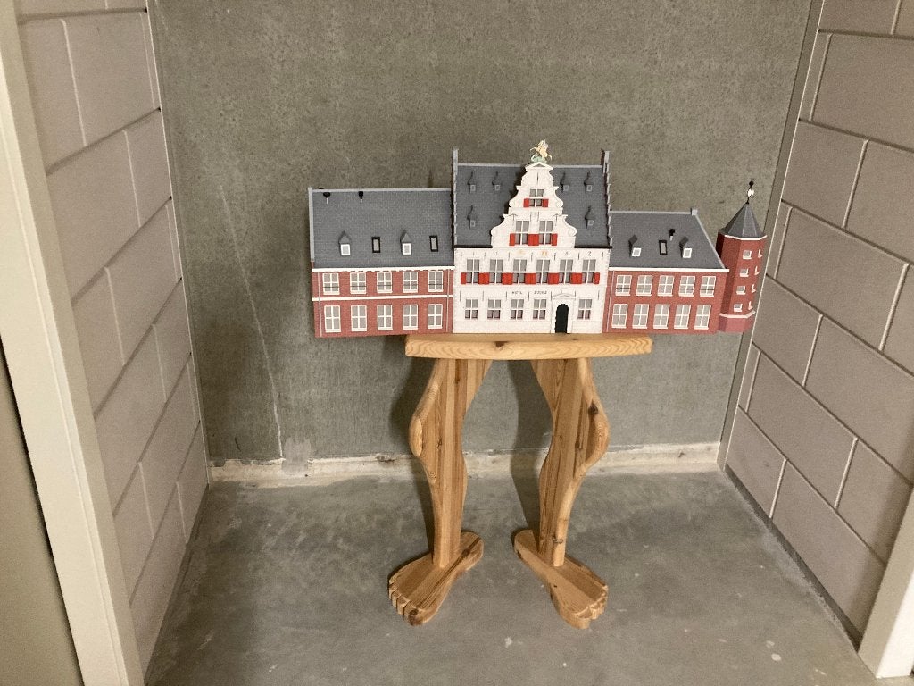 model spoorstation, Hobby en Vrije tijd, Modeltreinen | H0, Gelijkstroom of Wisselstroom, Brug, Tunnel of Gebouw, Zo goed als nieuw