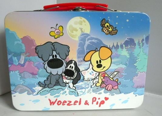 Metalen Koffertje  Woezel en Pip  18x13 cm, Ophalen of Verzenden, Zo goed als nieuw