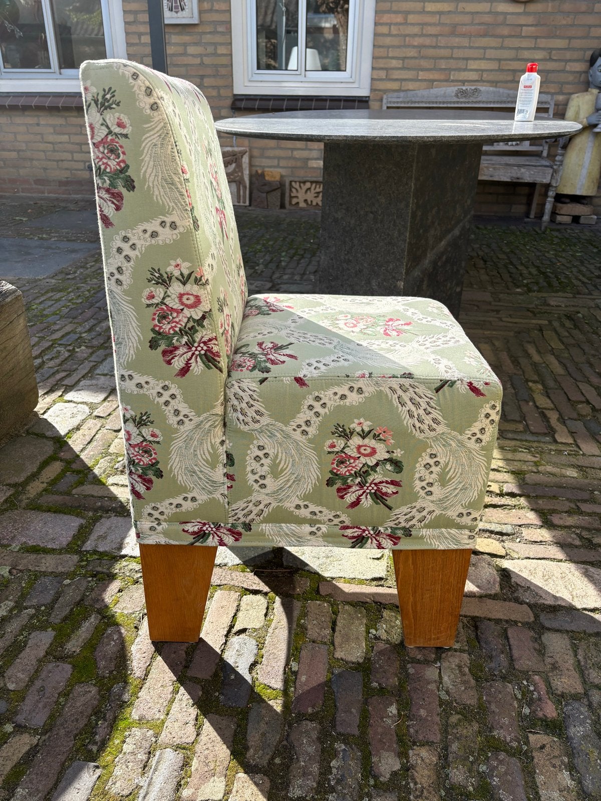 Piet Hein Eek stoel met bloemenprint, Gebruikt, Overige kleuren, Ophalen of Verzenden, Eén