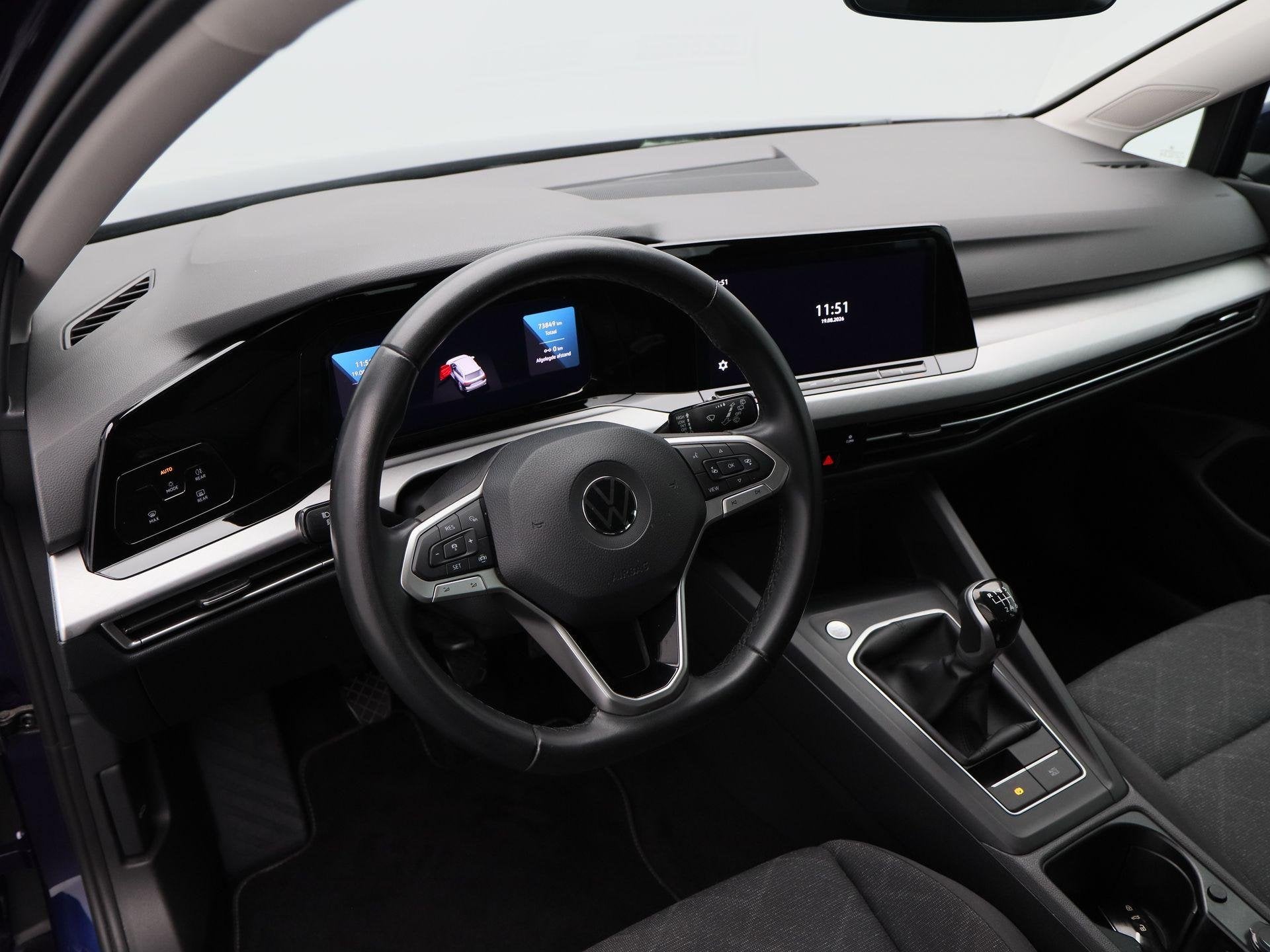 Volkswagen Golf Variant 1.0 TSi 110 Pk Life | Adaptive Cruis, Auto's, Dealer onderhouden, Stof, Gebruikt, Blauw