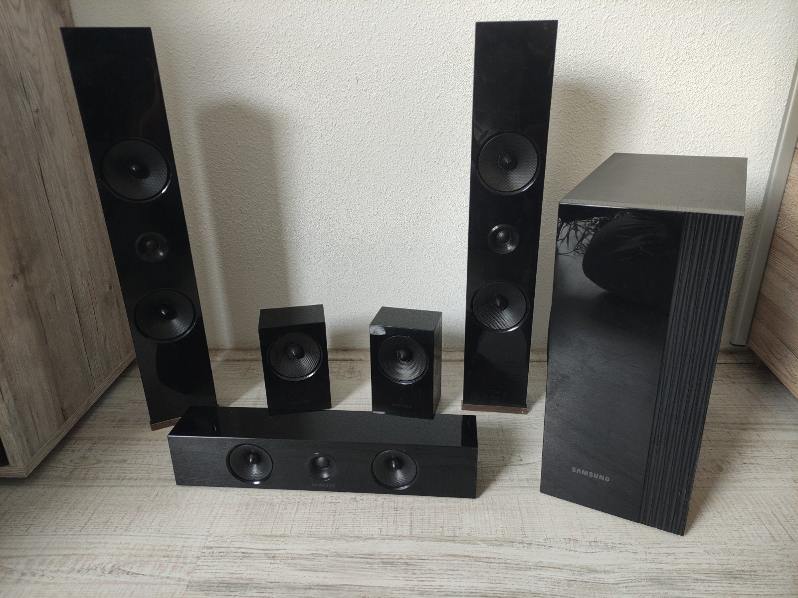 Samsung Home Cinema Set 5.1 - Zwart, Ophalen, Gebruikt, 70 watt of meer, 5.1-systeem