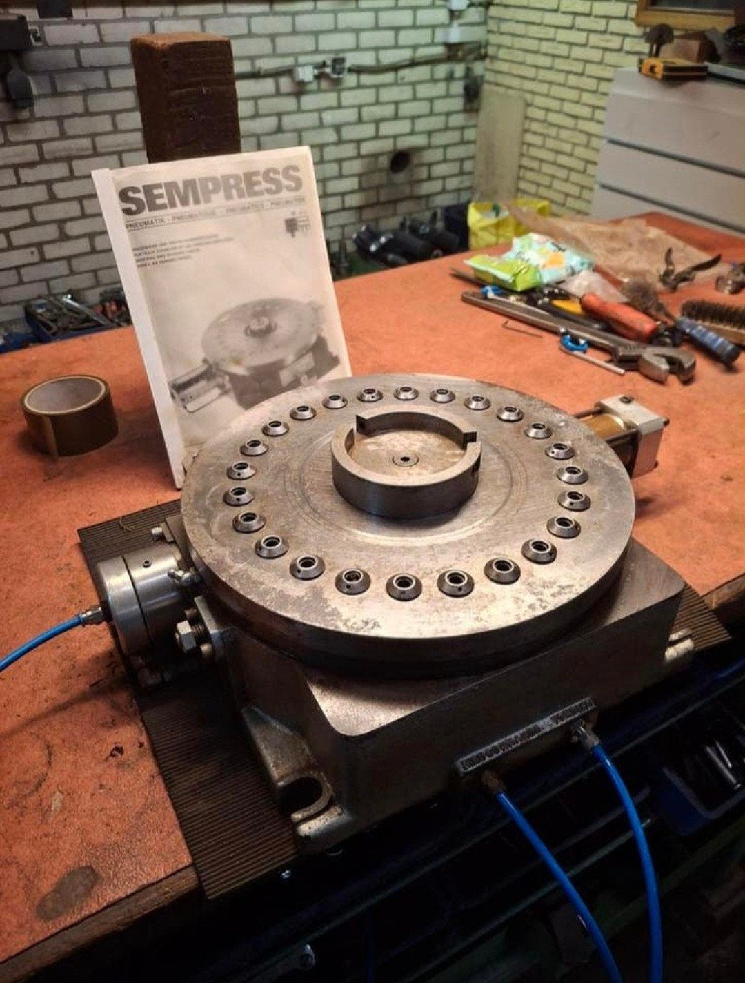 Sempress Verdeeltafel/Indexeertafel 320mm, Doe-het-zelf en Verbouw, Gereedschap | Freesmachines, Ophalen, Elektrisch, Overige soorten