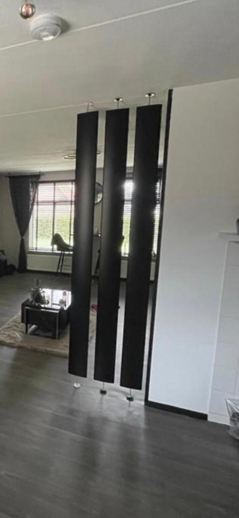 Roomdivider lamel zwart 3 stuks, Ophalen