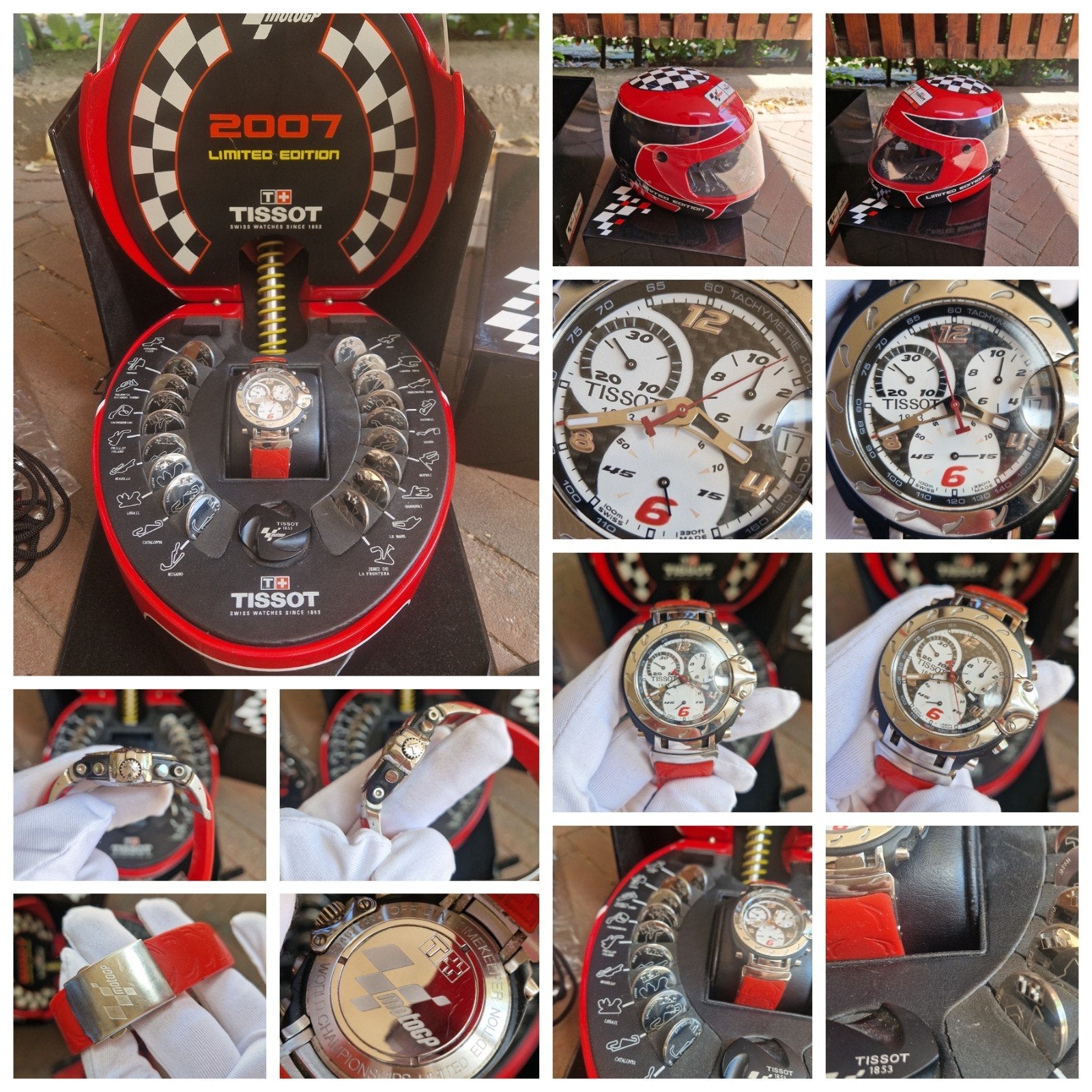 Tissot T-Race MotoGP 2007 Limited Edition – Full Set (7002 s, Ophalen of Verzenden, Zo goed als nieuw, Staal, Oor- of Traguspiercing