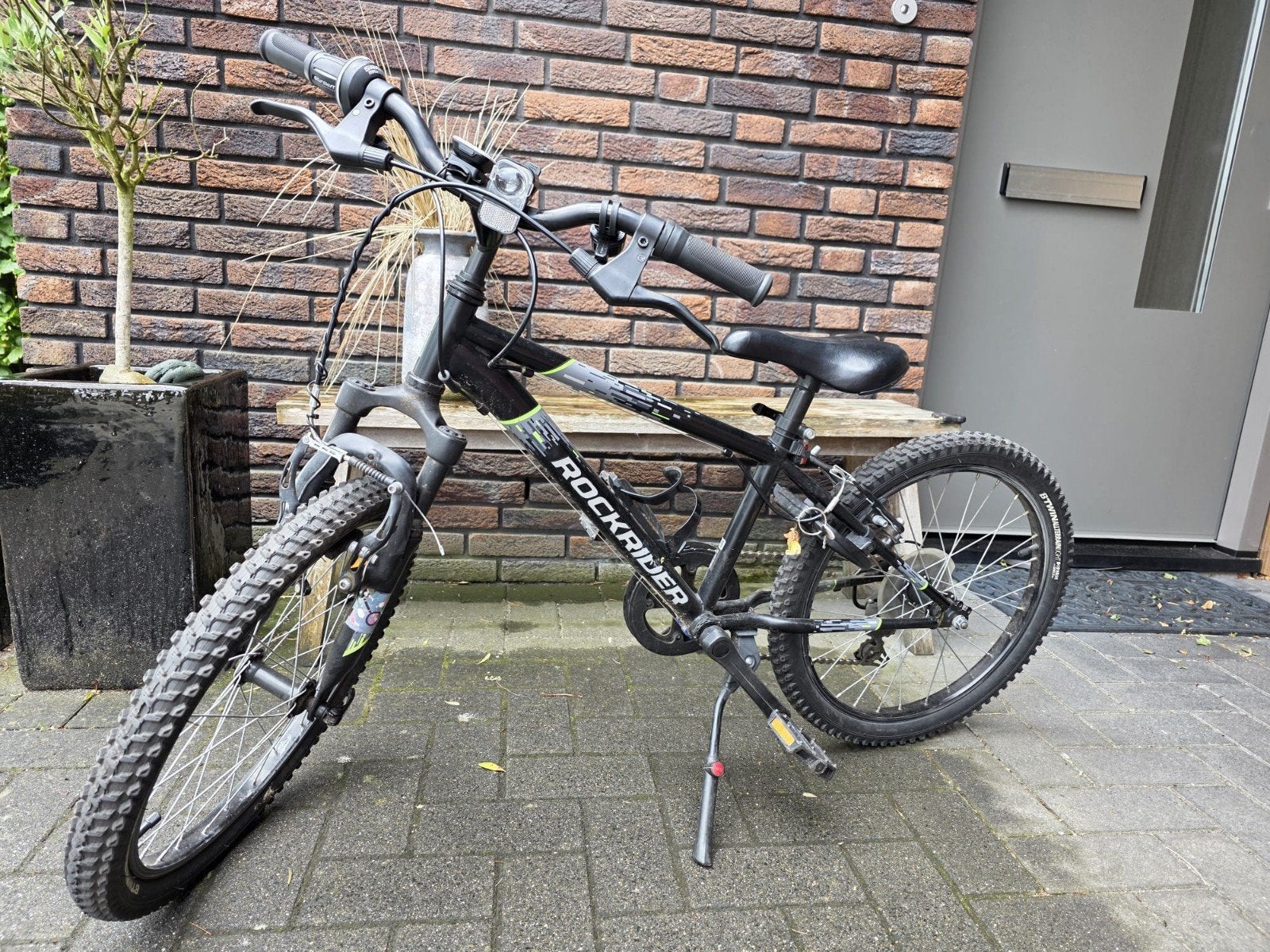 Rockrider Kinderfiets 20 inch - Zwart/Groen, Fietsen en Brommers, Fietsen | Crossfietsen en BMX, Ophalen, Gebruikt, Staal, Rockrider