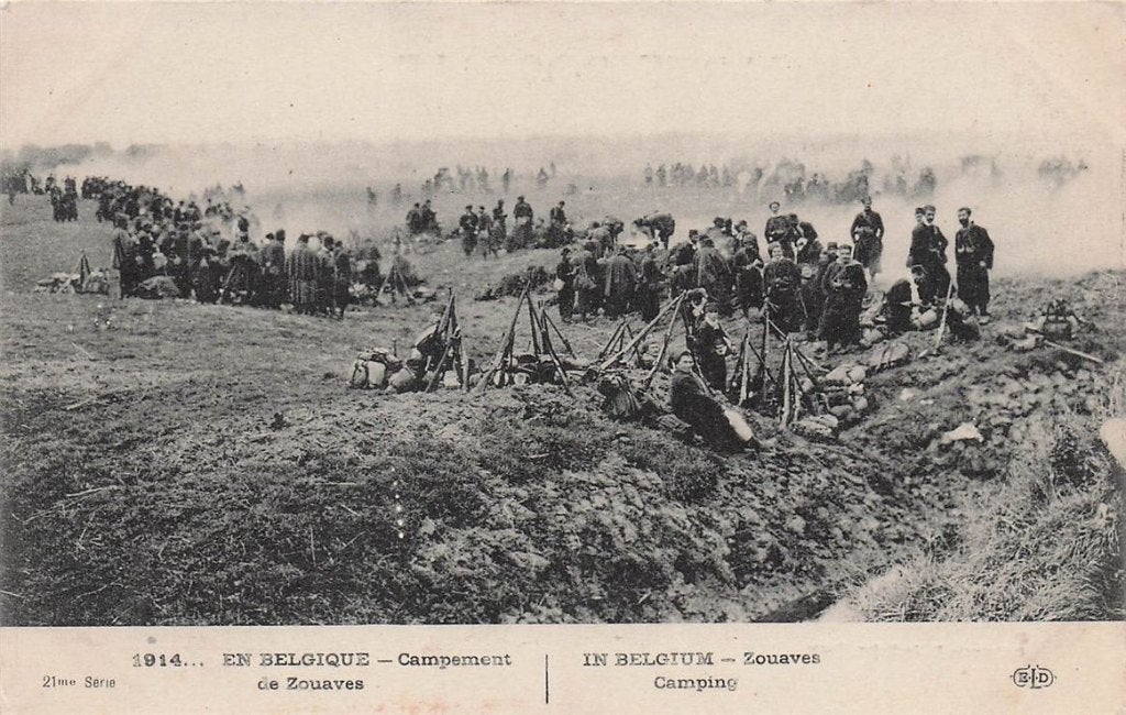 702-332-011 Belgique Campement De Zouaves, Verzenden, Voor 1920, Overig Europa