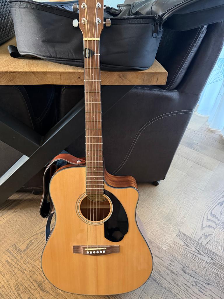 Fender CD-60SCE Dreadnought akoestische gitaar met element, Ophalen, Zo goed als nieuw, Western- of Steelstringgitaar, Met (piezo-)element