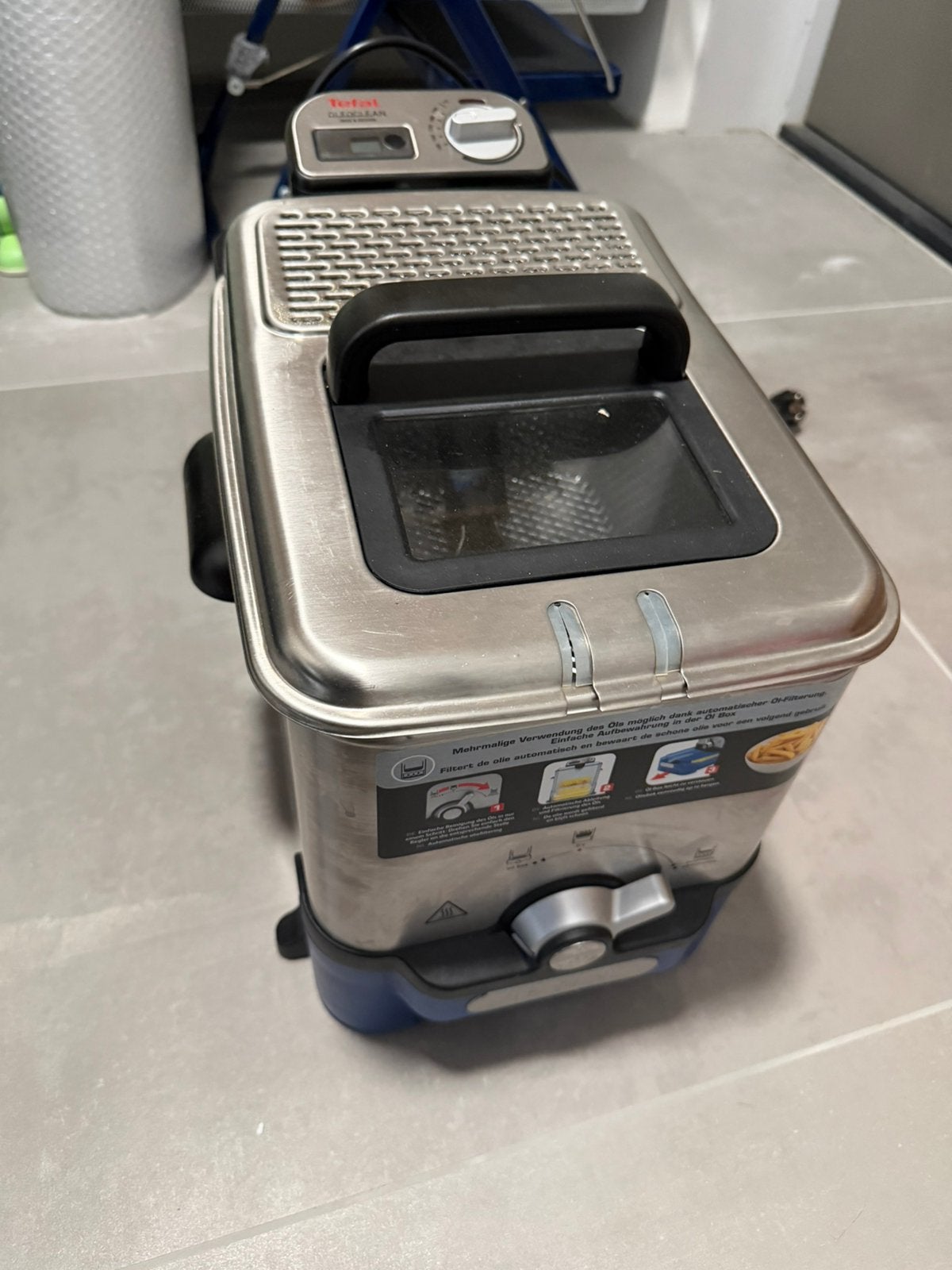 Tefal Oleoclean Pro Frituurpan - zo goed als nieuw, Witgoed en Apparatuur, 3 tot 4 liter, Ophalen, Zo goed als nieuw, Uitneembare binnenpan