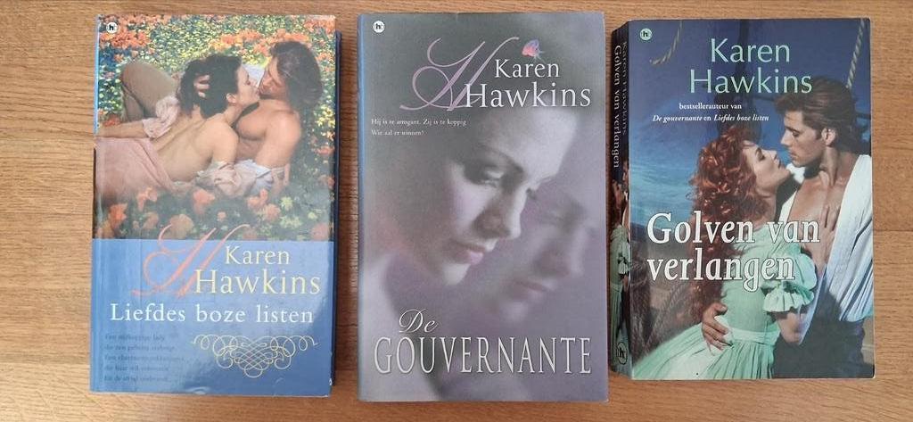 3x Karin Hawkins: samen 5.-, Ophalen of Verzenden, Gelezen, Karen Hawkins, Nederland