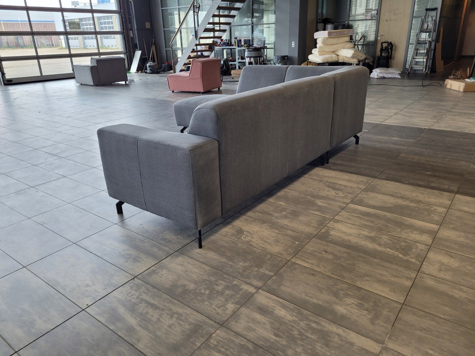 Foto 6 van ✅️️ GEREINIGD jeans grijze hoekbank 280x220 | BEZORGEN
