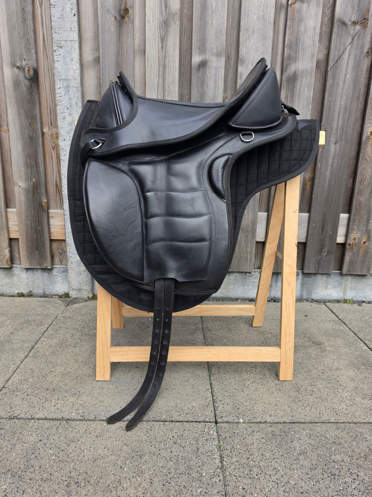 Zwart Edix Libre boomloos zadel + pad  - M, Gebruikt, M (17 inch), Ophalen of Verzenden, Middel