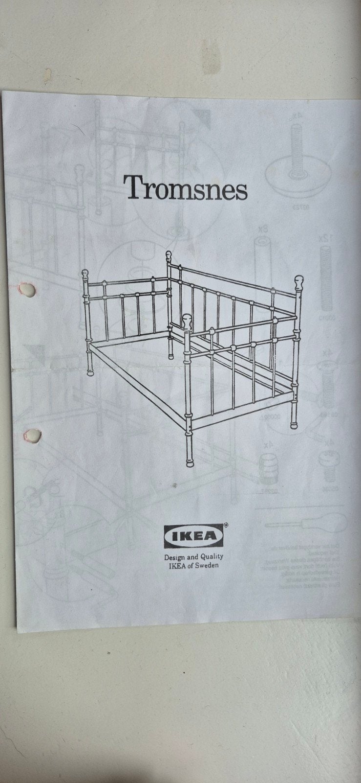 Tromsnes bed, Ophalen, 90 cm, Eenpersoons, Overige typen