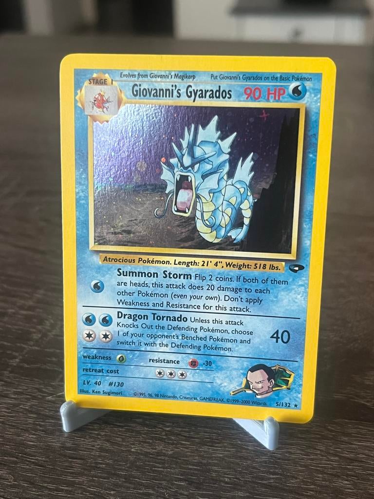 Giovanni’s Gyarados (5/132) - Gym Challenge - EX, Ophalen of Verzenden, Gebruikt, Overige typen, Overige merken