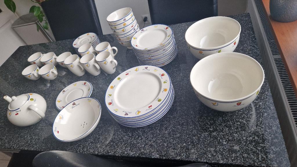 Vintage servies Art+Design (vaatwasser bestendig), Ophalen, Gebruikt, Keramiek, Overige stijlen