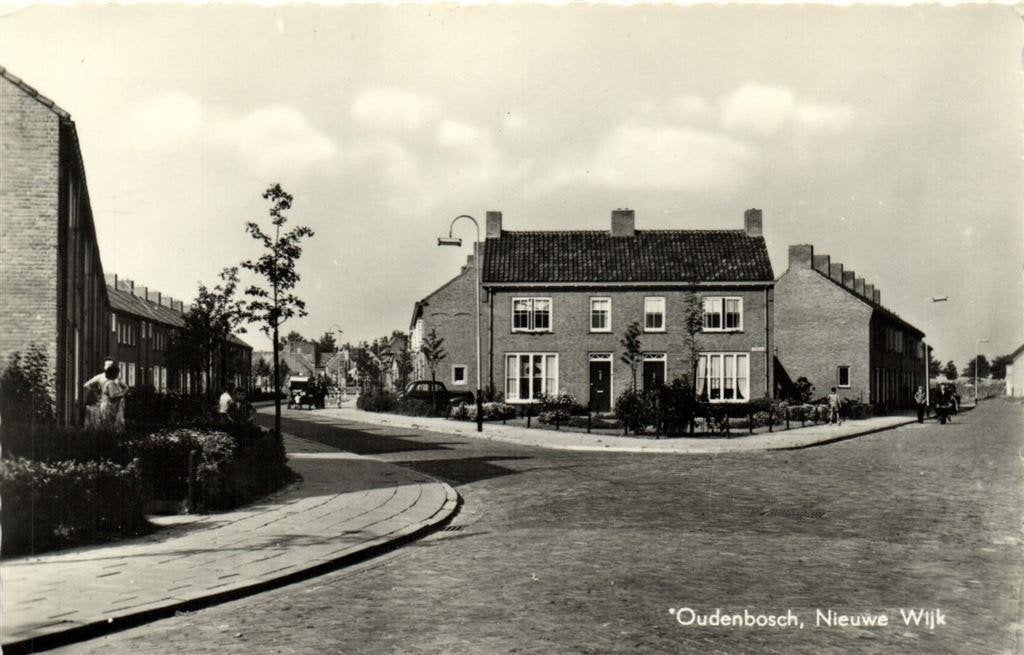 Oudenbosch, Nieuwe Wijk - volk auto - beschreven, Verzenden, 1960 tot 1980, Ongelopen, Noord-Brabant