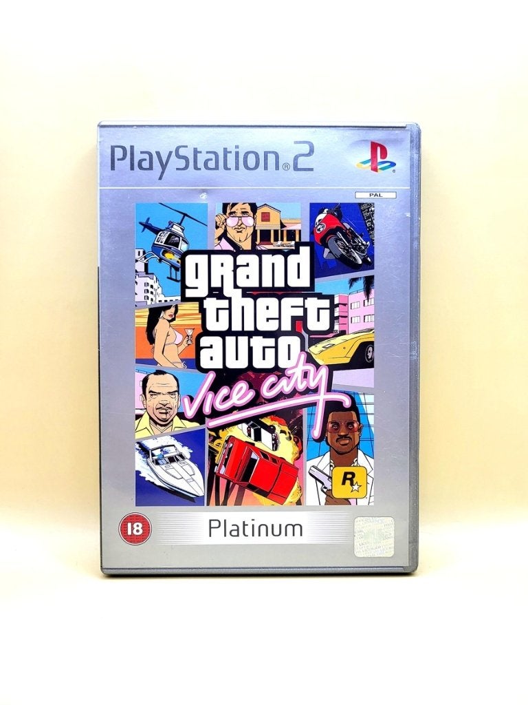 Grand Theft Auto Vice City Platinum (No Manual) - PS2, Avontuur en Actie, Vanaf 18 jaar, 1 speler, Sony support