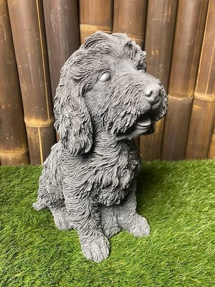 Labradoodle, Ophalen, Nieuw, Beton, Dierenbeeld