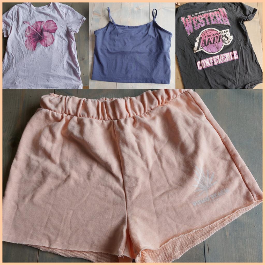 Zomerkleding pakket maat M (T-shirts, topje, short), Maat 38/40 (M), Overige kleuren, Diverse, Ophalen of Verzenden