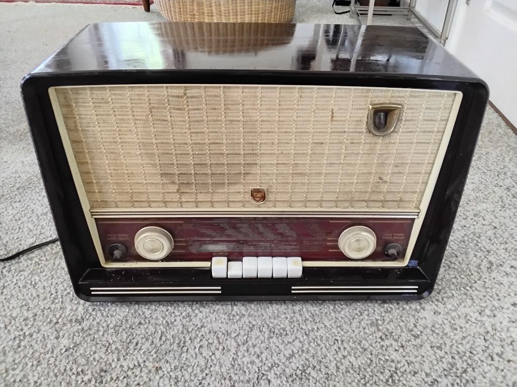 Oude Philips buizen radio, Antiek en Kunst, Ophalen