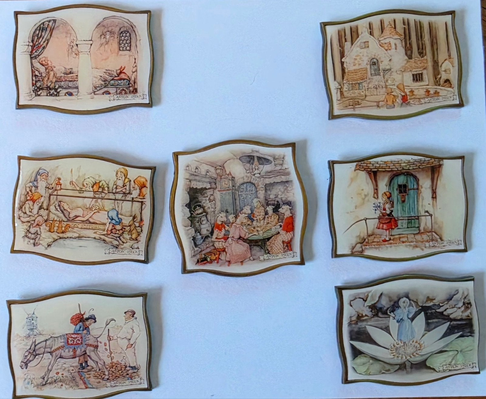 set anton pieck, sprookjes van de efteling., Ophalen of Verzenden, Zo goed als nieuw, Overige typen