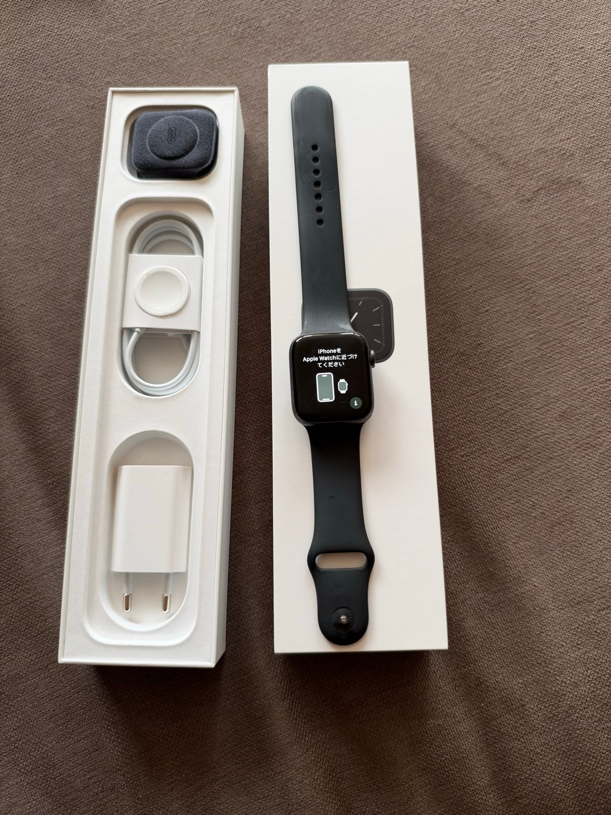 Apple Watch Series 5 44mm Space Gray Aluminium Zwart, Ophalen, Zwart, IOS, Waterdicht