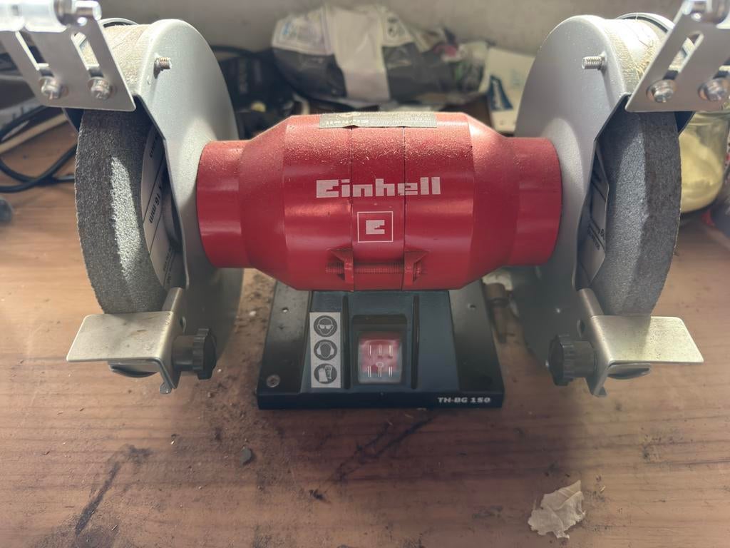 Einhell TH-BG 150 Dubbele Slijpmachine, Ophalen of Verzenden, Gebruikt, Minder dan 700 watt, Werkbankslijpmachine