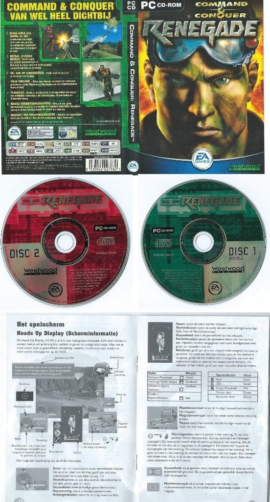 renegade command conouer videogame incl boekje, Avontuur en Actie, 1 speler, Ophalen of Verzenden, Zo goed als nieuw