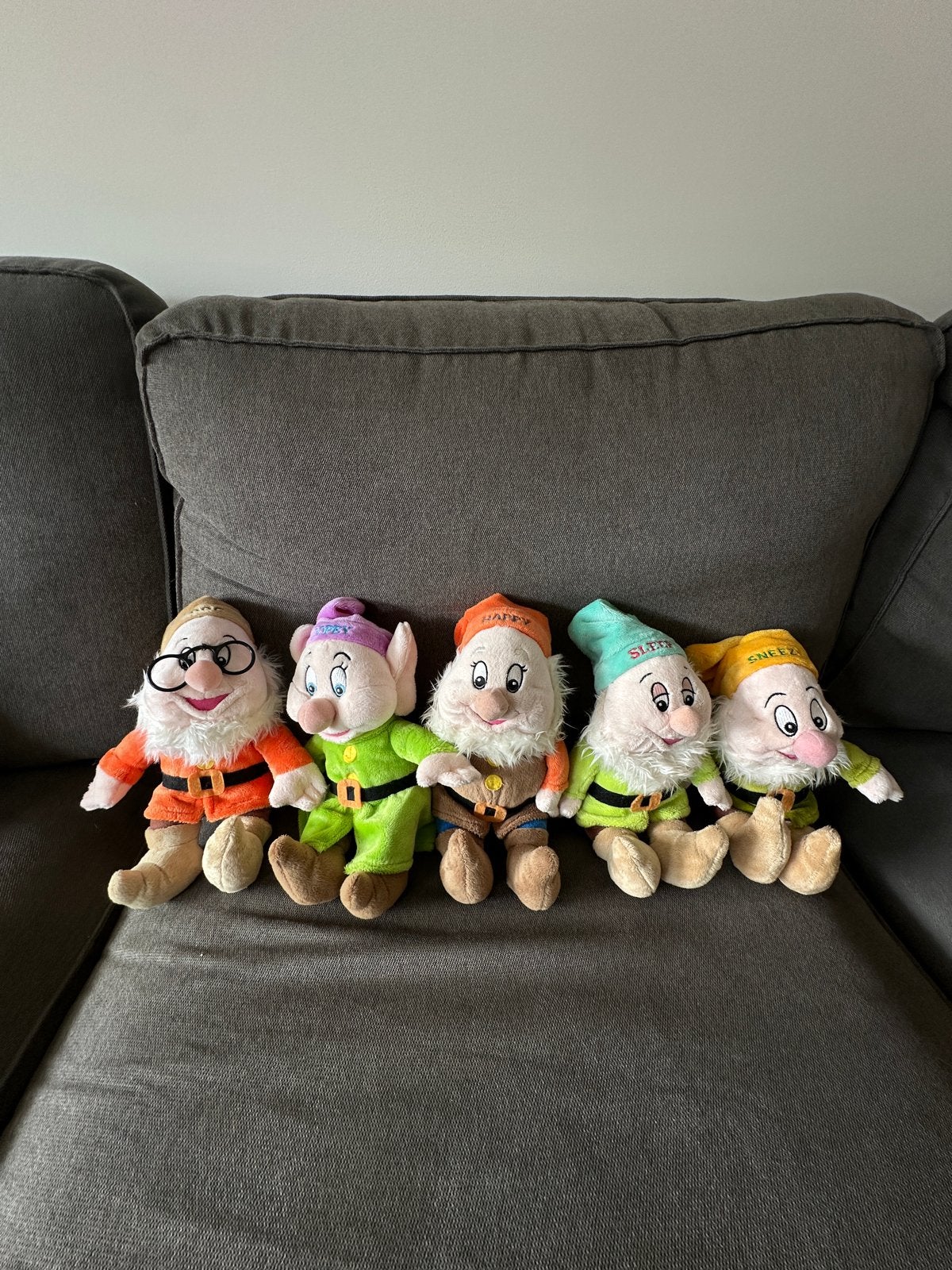 Set van 5 Sneeuwwitje en de Zeven Dwergen knuffels, Disney, Overige typen, Ophalen of Verzenden, Meerkleurig