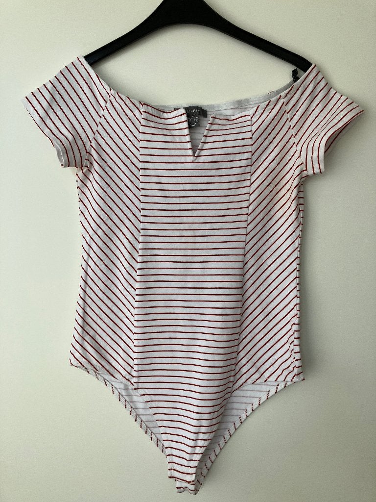 Wit rood gestreepte body maat S, Primark, Ophalen of Verzenden, Meerkleurig, Body of Korset