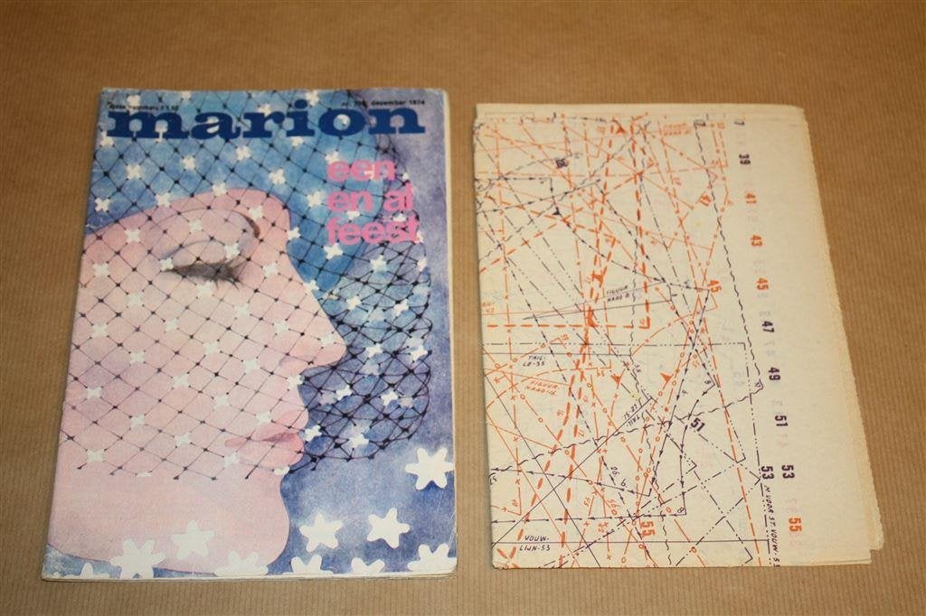 Marion - December 1974 - Vintage mag met kledingpatronen, Ophalen of Verzenden, Gelezen, Mode algemeen