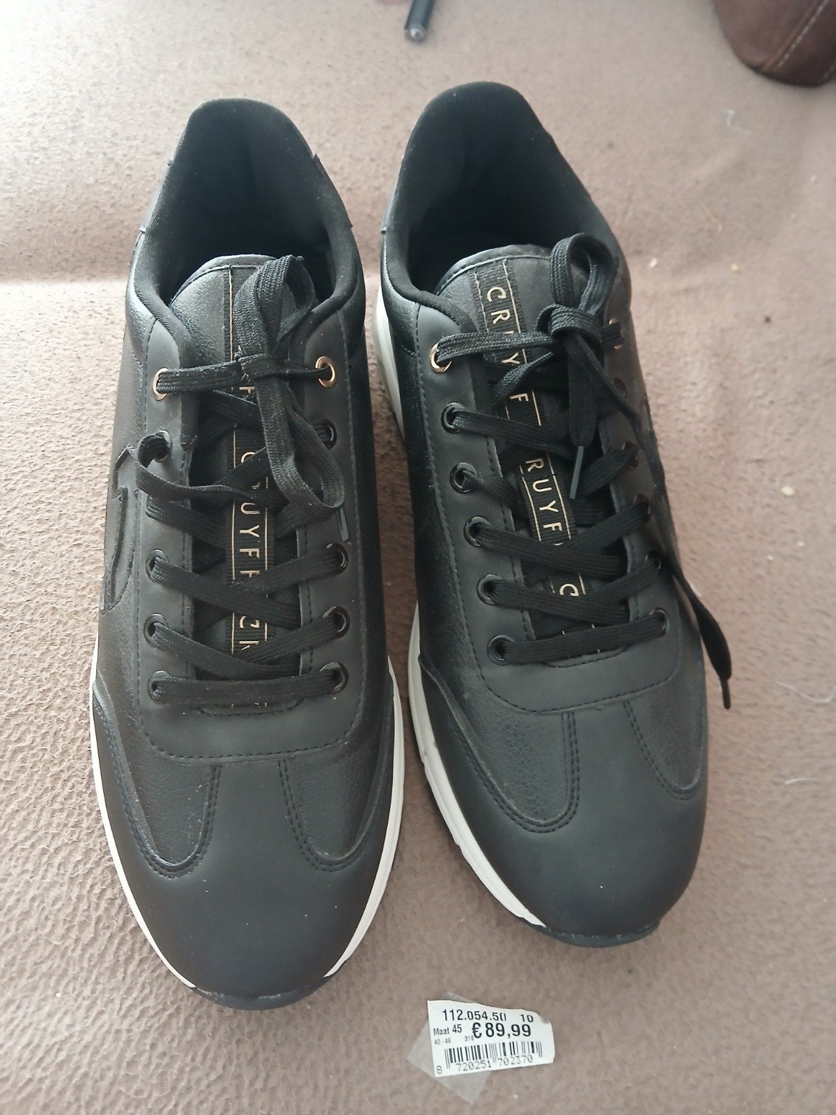 Schoenen van Johan Cruijf, Ophalen, Johan Cruijf, Zwart, Nieuw