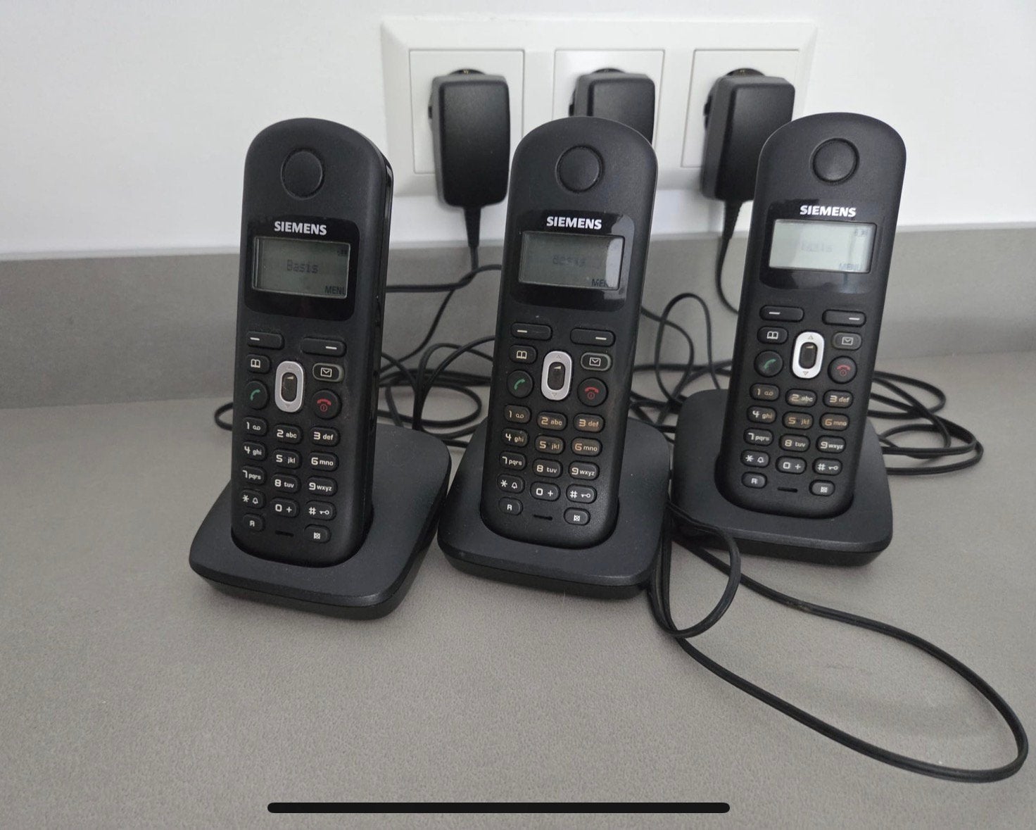 Siemens Gigaset AL17H, 3 telefoons, Ophalen of Verzenden, Gebruikt, 3 handsets