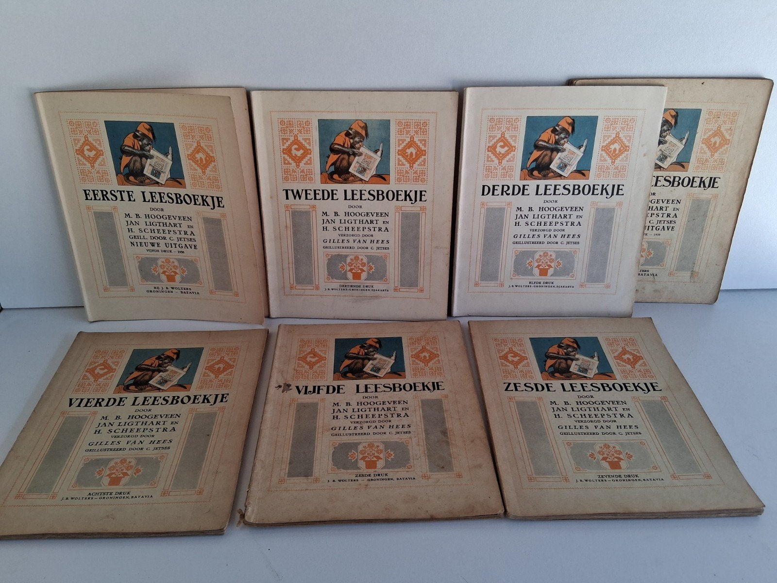 6 Leerdeeltjes Hoogeveen Leesmethode (3e deel dubbel), Verzenden