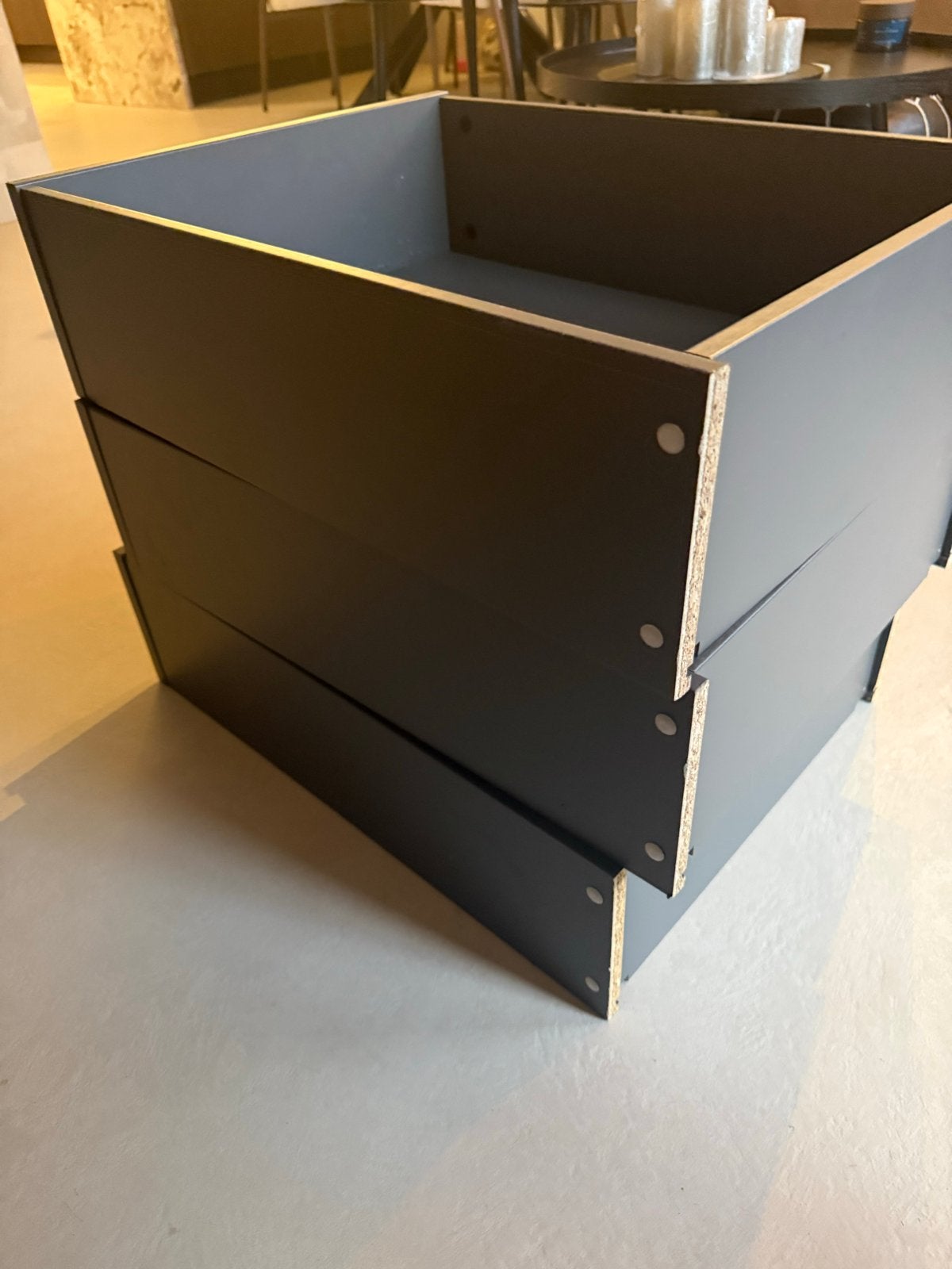IKEA komplement lades grijs 50 x 58, Ophalen, Gebruikt, 50 tot 100 cm, Minder dan 100 cm