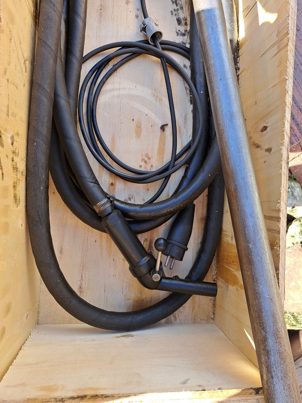 Oude elektrische vat brandstofpomp, Ophalen of Verzenden, Gebruikt