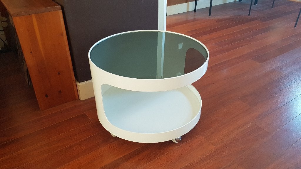 Nebu Space Age tafel vintage jaren 60, Ophalen, Rond, Zo goed als nieuw, Minder dan 45 cm