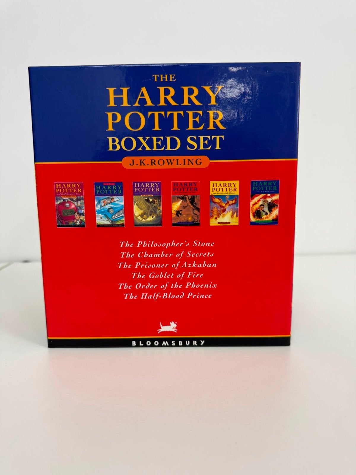 Harry Potter Bloomsbury Hardcover Boxset 6 Delen, Boeken, Ophalen of Verzenden, Zo goed als nieuw