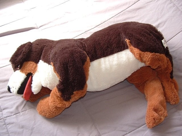 IKEA HOND HOPPIG GROTE  UITVOERING PLUCHE DONKERBRUIN, Ophalen of Verzenden, Nieuw, Hond