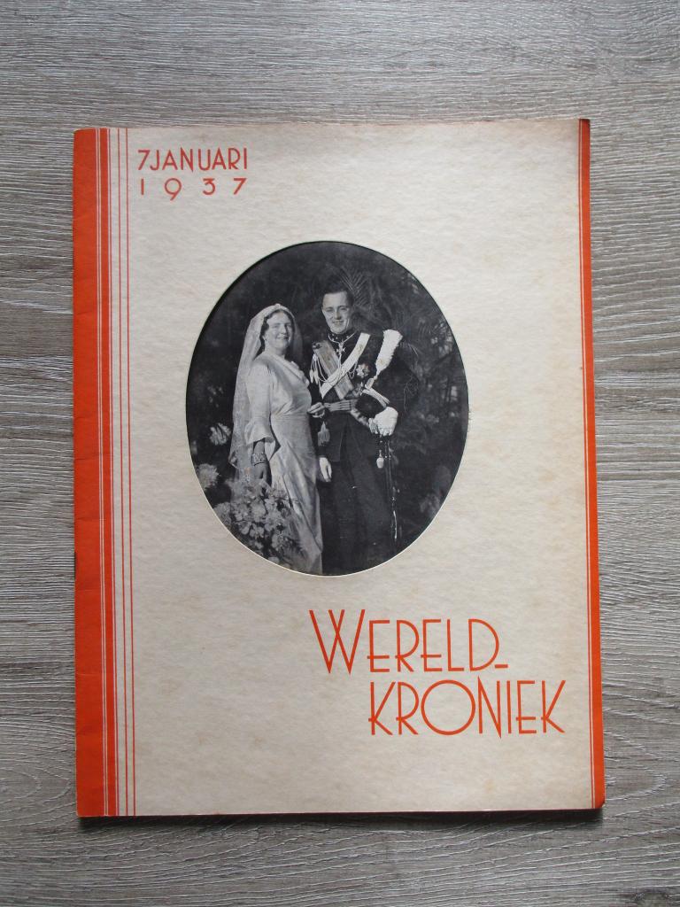 Wereldkroniek 7 januari 1937 Huwelijk Juliana Bernhard, Boeken, Ophalen of Verzenden, Gelezen